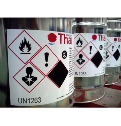 Etiquetas para identificación de productos químicos