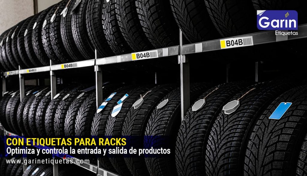 Etiqueta con código de barras para Racks