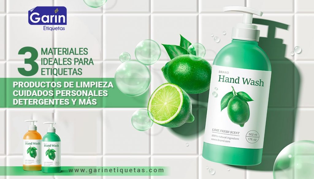 Materiales ideales para impresión de productos de limpieza