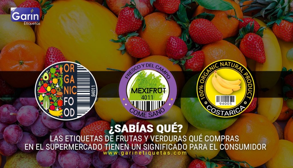etiquetas de frutas y verduras