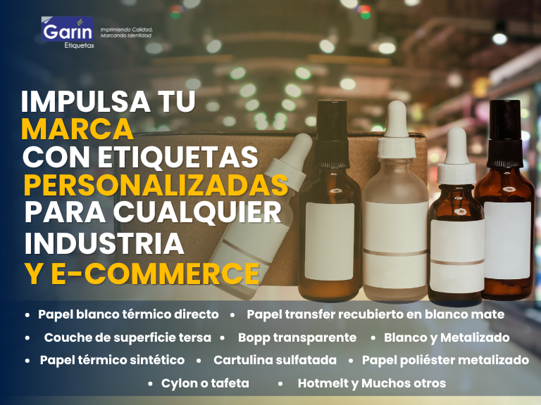 mpulsa tu marca con etiquetas personalizadas para cualquier industria y e-commerce