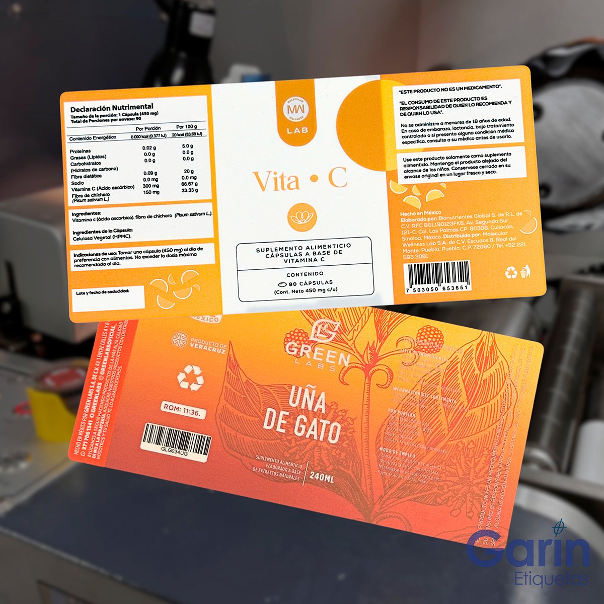 Labels for tequila, spirits and beverages