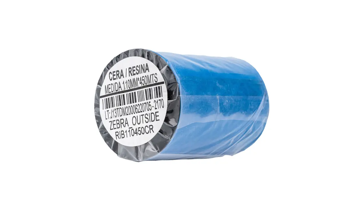 Ribbon cera-resina para impresión de etiquetas en papel y sintéticos