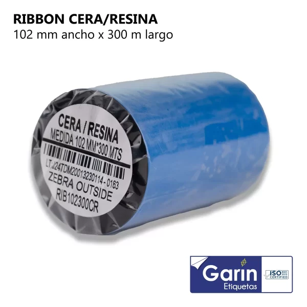 Ribbon Cera-resina 102mm X 300mts Outside Garin - Image 4