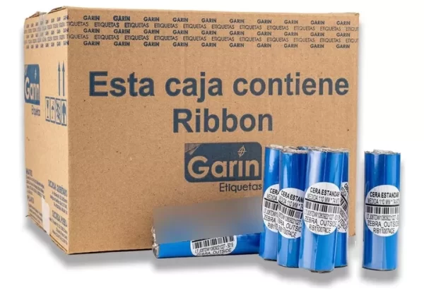 Pack 10 Ribbon Cera 110mm X 74mts Outside Garin - Image 2