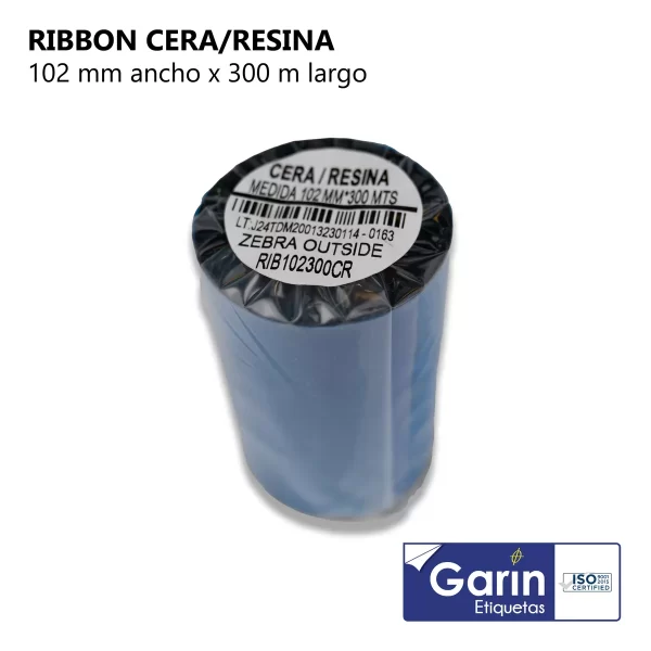 Ribbon Cera-resina 102mm X 300mts Outside Garin - Image 2