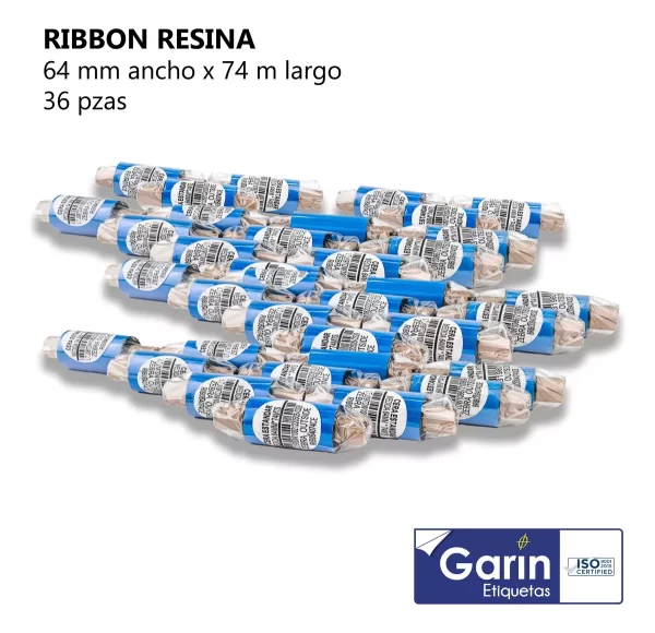 Pack 36 Ribbons Resina 64mm X 74mts Outside Garin - Image 2