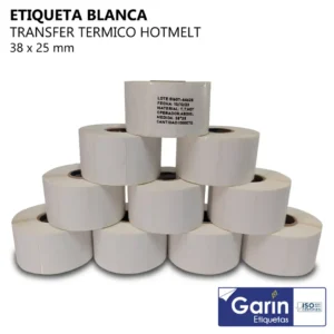 Etiquetas Transfer 1.5x1 Pulgada Pack 10 / 10,000 pzs