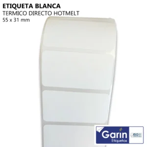 Etiquetas Térmicas 55x31mm | 1,000 pzs