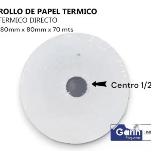 Papel Térmico 80mm x 70m BPA-Free | Pack 10