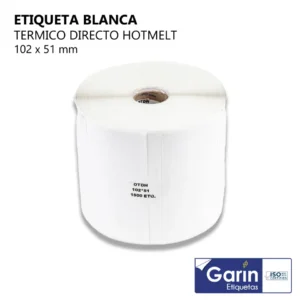 Etiquetas Térmicas 102x51mm | 1,500 pzs