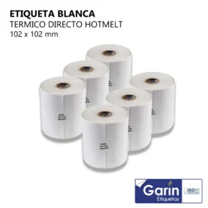 Etiquetas Térmicas 4x4 Pack 6 / 3,000 pzs