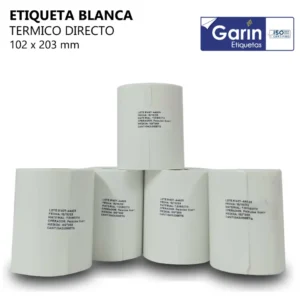 Etiquetas Térmicas 4x6 — Pack 5 / 1,000 pzs