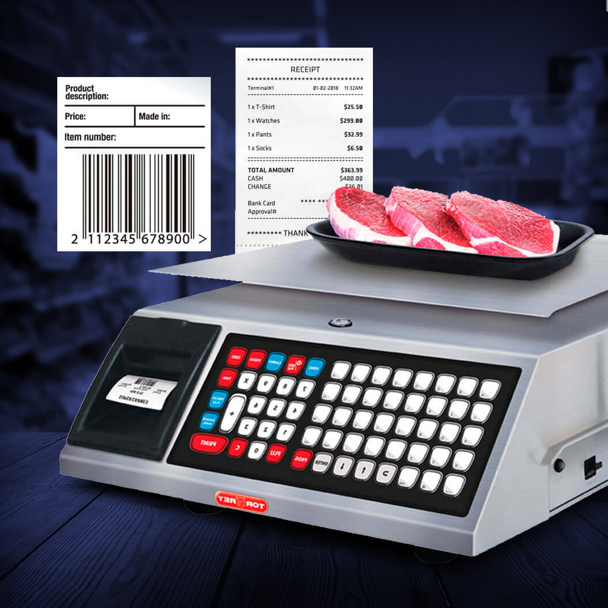 alimentos etiquetas para basculas