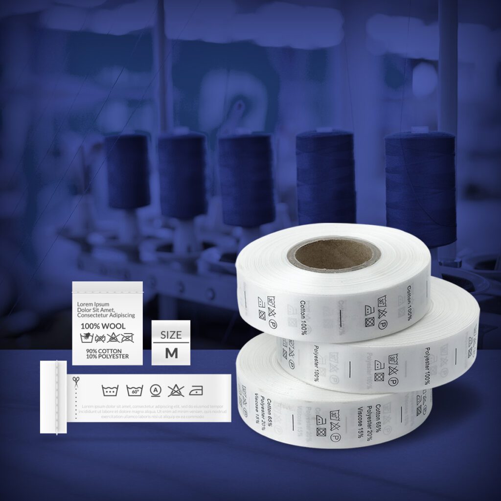 ropa etiqueta de talla para ropa