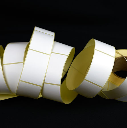 garin etiquetas blancas adhesiva rectangular